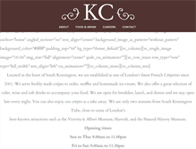 Tablet Screenshot of kensingtoncreperie.com